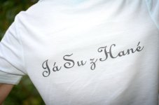 Polokošile pánská bílá "Já su z Hané"