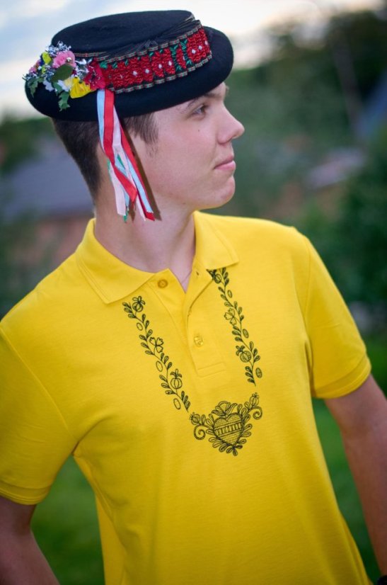 Polokošile pánská žlutá - Barva: Žlutá, Velikost: XXL