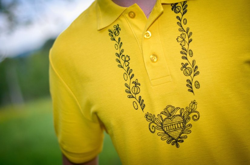 Polokošile pánská žlutá - Barva: Žlutá, Velikost: XXL