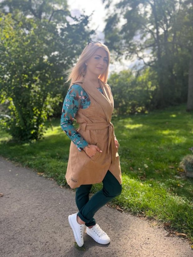 Vesta "jako KŮŽE" - Velikosti skladem: UNI VELIKOST XS -XL
