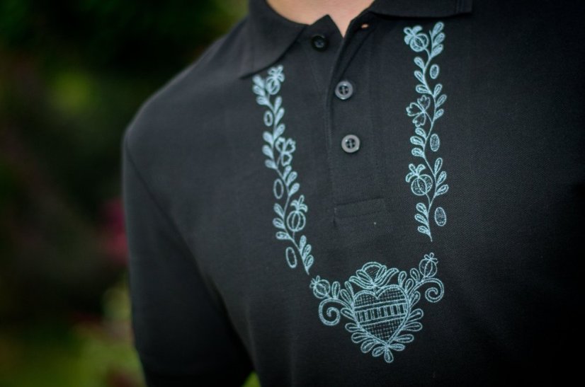 Polokošile pánská černá - Barva: Černá, Velikost: S