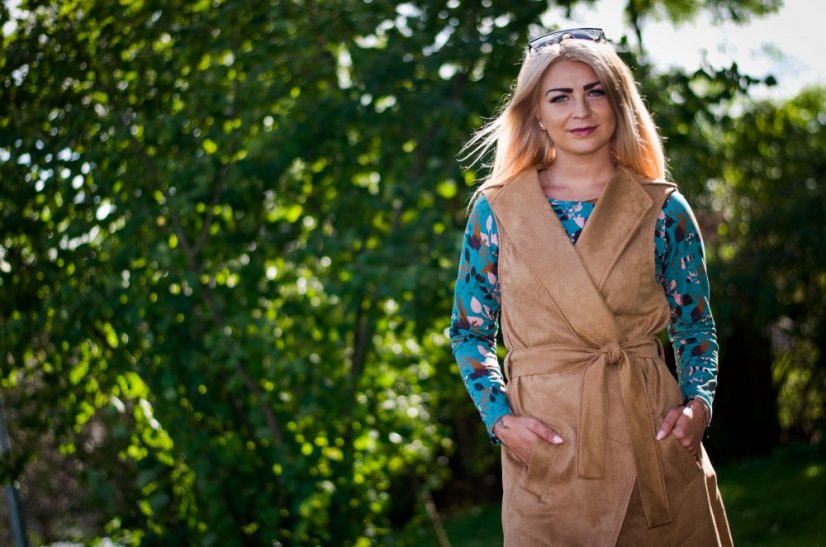 Vesta "jako KŮŽE" - Velikosti skladem: UNI VELIKOST XS -XL