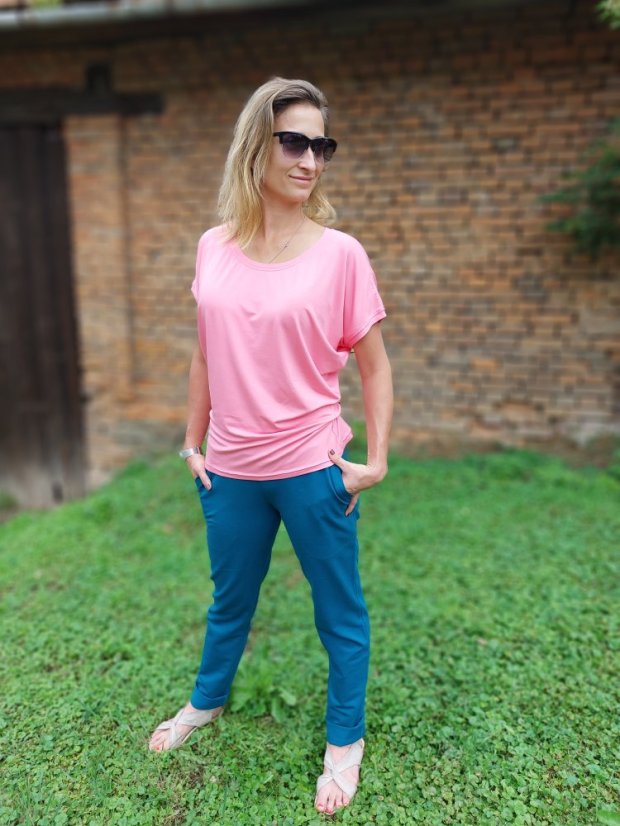 Tunika bambus pink - Velikosti skladem: M