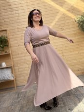 Šaty ALINA - Caffé latté