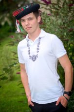 Polokošile pánská bílá "Já su z Hané"