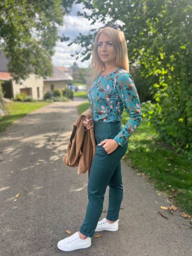 Bonnie -  lahvově zelené - Velikosti skladem: M