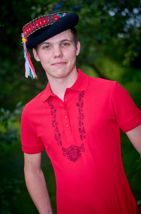 Polokošile pánská červená