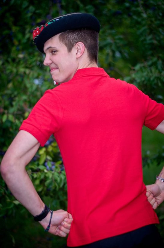 Polokošile pánská červená - Barva: Červená, Velikost: XL