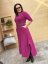Šaty ALINA - fuchsiové - Barva: Fuchsiová, Velikost: XL